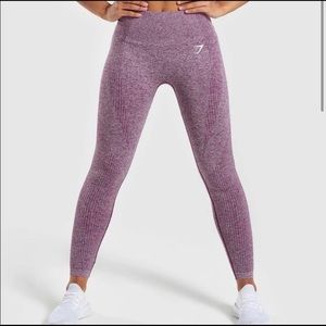 GymShark Vital Seamless Leggings - Deep Magenta Marl